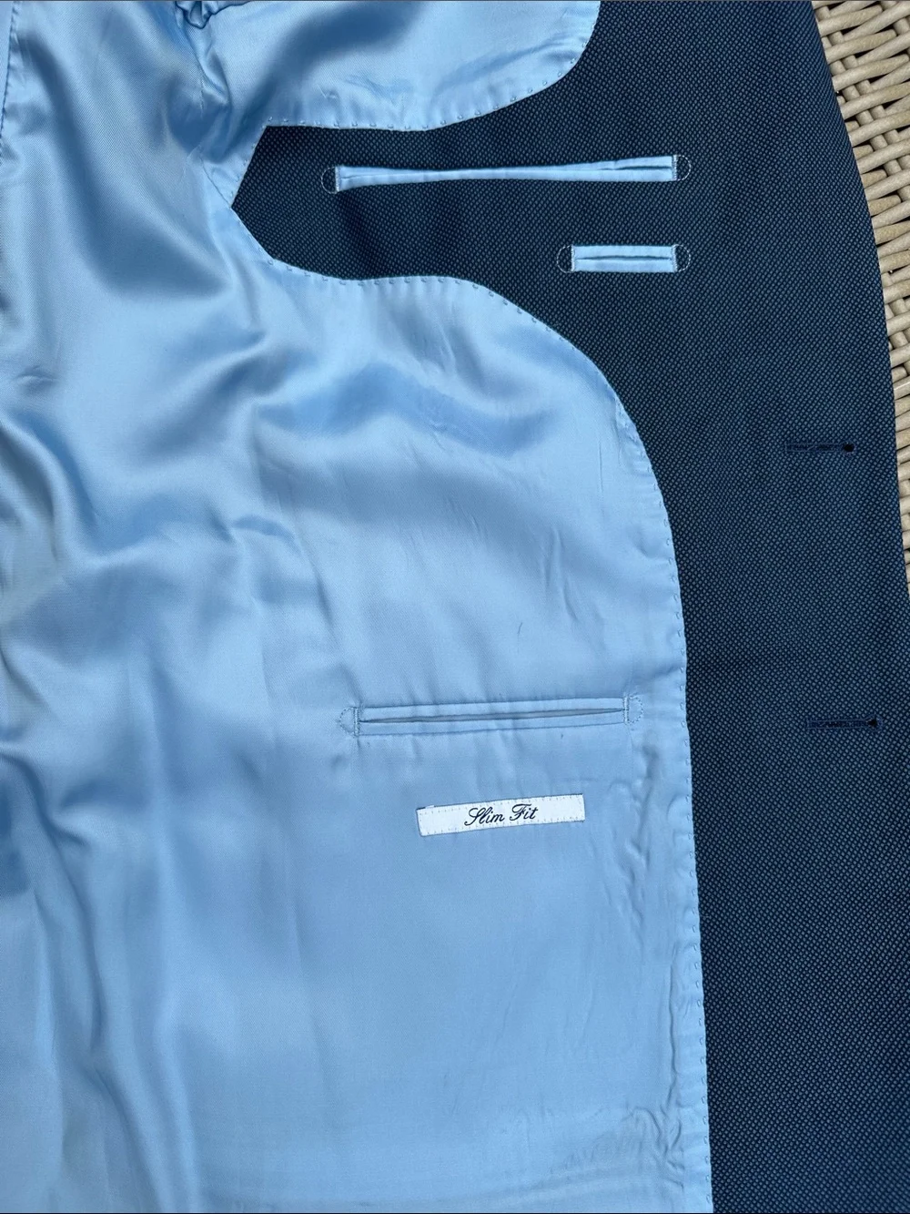 Charles Tyrwhitt Navy Blue Wool Suit